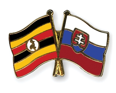 Fahnen Pins Uganda Slowakei