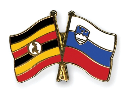 Fahnen Pins Uganda Slowenien