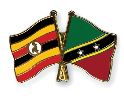 Fahnen Pins Uganda St-Kitts-und-Nevis
