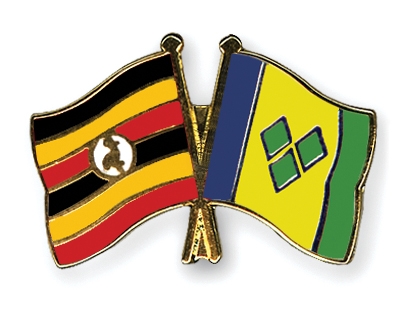 Fahnen Pins Uganda St-Vincent-und-die-Grenadinen