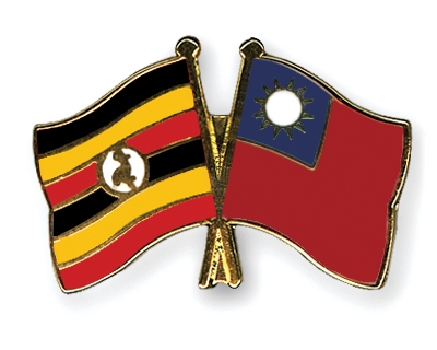 Fahnen Pins Uganda Taiwan