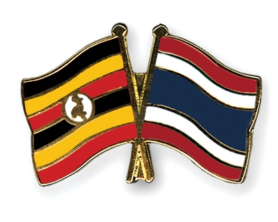 Fahnen Pins Uganda Thailand