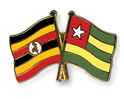 Fahnen Pins Uganda Togo