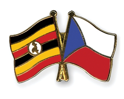Fahnen Pins Uganda Tschechische-Republik