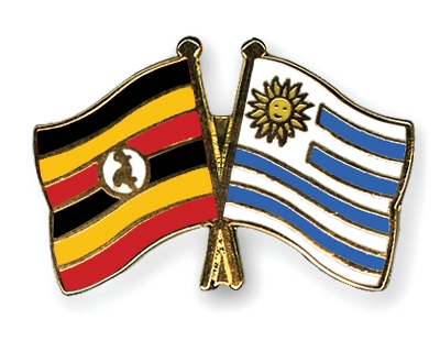 Fahnen Pins Uganda Uruguay