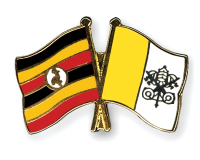 Fahnen Pins Uganda Vatikanstadt