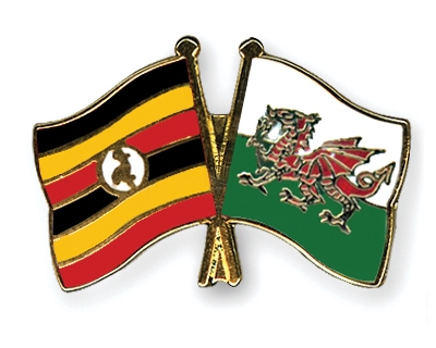 Fahnen Pins Uganda Wales
