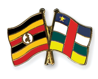 Fahnen Pins Uganda Zentralafrikanische-Republik