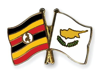 Fahnen Pins Uganda Zypern