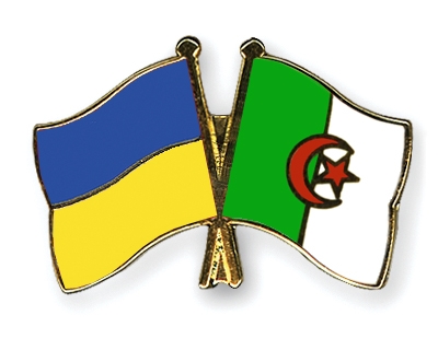 Fahnen Pins Ukraine Algerien