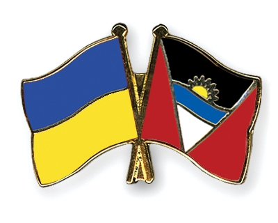 Fahnen Pins Ukraine Antigua-und-Barbuda