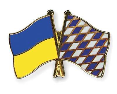 Fahnen Pins Ukraine Bayern