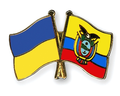Fahnen Pins Ukraine Ecuador