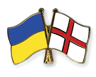 Fahnen Pins Ukraine England
