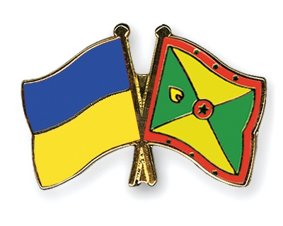 Fahnen Pins Ukraine Grenada