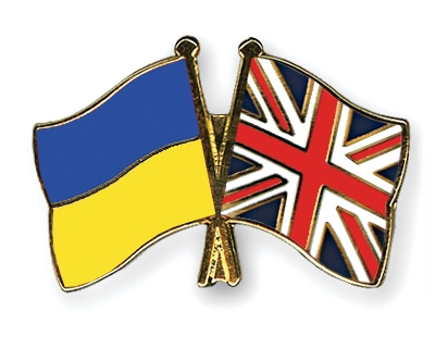 Fahnen Pins Ukraine Grossbritannien