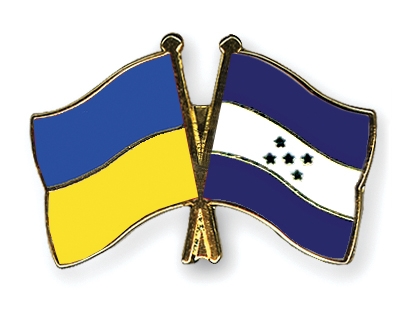 Fahnen Pins Ukraine Honduras