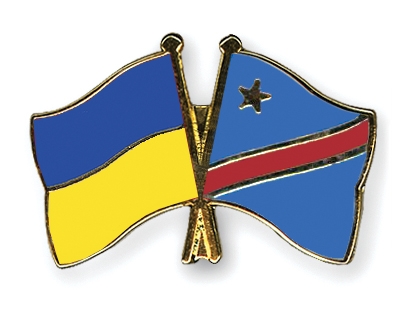 Fahnen Pins Ukraine Kongo-Demokratische-Republik