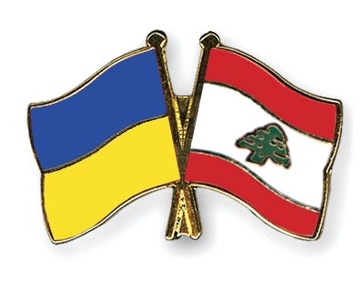 Fahnen Pins Ukraine Libanon