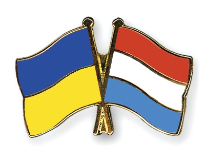 Fahnen Pins Ukraine Luxemburg