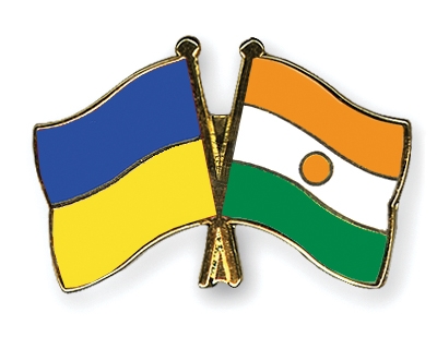 Fahnen Pins Ukraine Niger