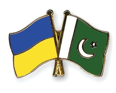 Fahnen Pins Ukraine Pakistan