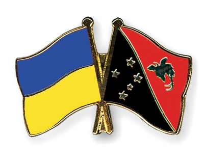 Fahnen Pins Ukraine Papua-Neuguinea