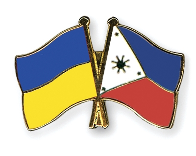 Fahnen Pins Ukraine Philippinen