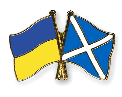 Fahnen Pins Ukraine Schottland