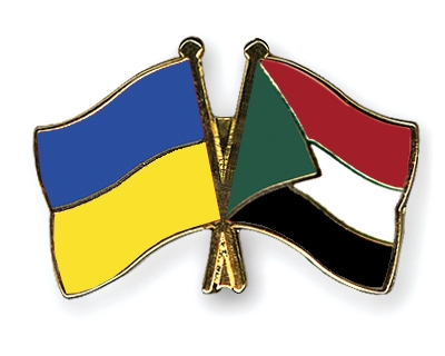Fahnen Pins Ukraine Sudan