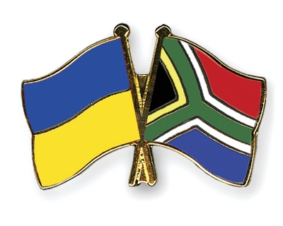 Fahnen Pins Ukraine Sdafrika