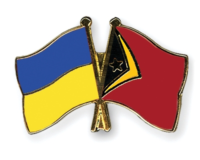 Fahnen Pins Ukraine Timor-Leste