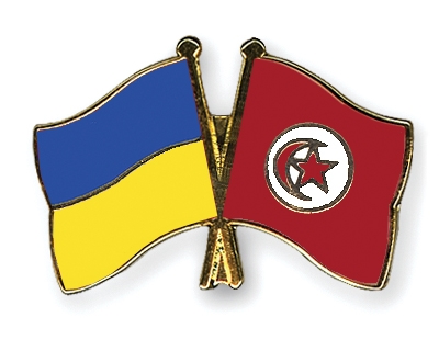 Fahnen Pins Ukraine Tunesien