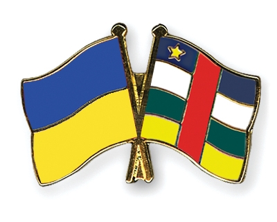 Fahnen Pins Ukraine Zentralafrikanische-Republik