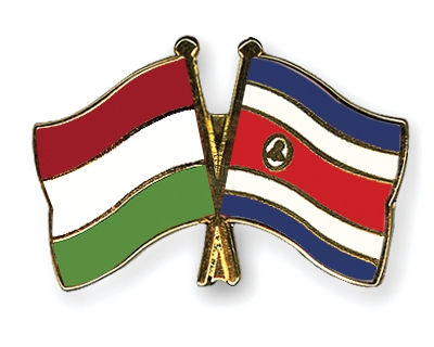 Fahnen Pins Ungarn Costa-Rica