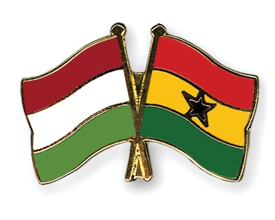 Fahnen Pins Ungarn Ghana