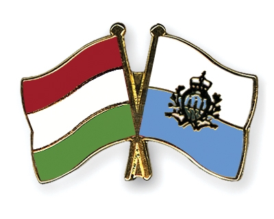 Fahnen Pins Ungarn San-Marino