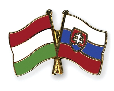 Fahnen Pins Ungarn Slowakei