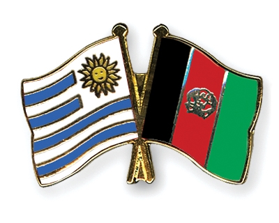 Fahnen Pins Uruguay Afghanistan
