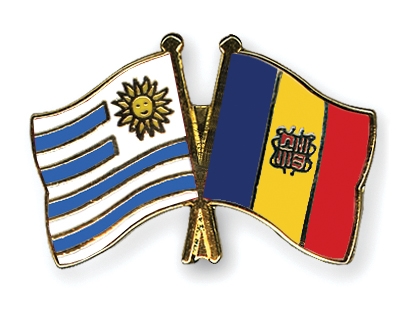 Fahnen Pins Uruguay Andorra