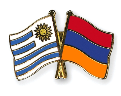 Fahnen Pins Uruguay Armenien
