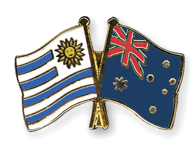 Fahnen Pins Uruguay Australien