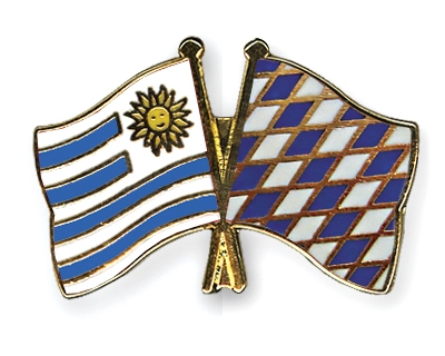 Fahnen Pins Uruguay Bayern