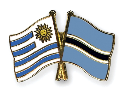 Fahnen Pins Uruguay Botsuana