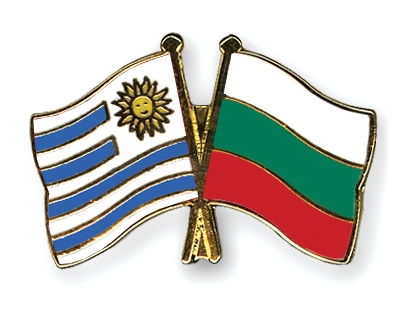 Fahnen Pins Uruguay Bulgarien