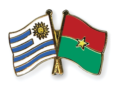 Fahnen Pins Uruguay Burkina-Faso
