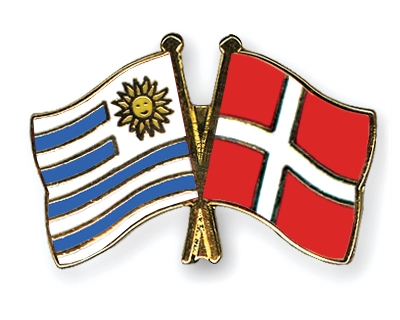 Fahnen Pins Uruguay Dnemark