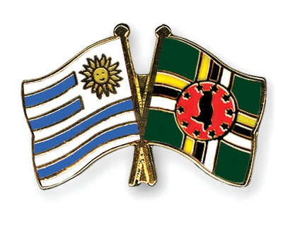 Fahnen Pins Uruguay Dominica