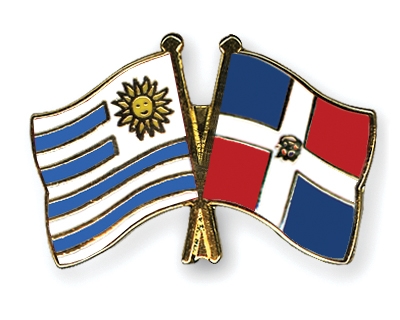 Fahnen Pins Uruguay Dominikanische-Republik