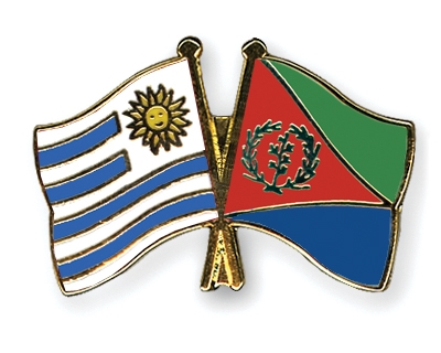 Fahnen Pins Uruguay Eritrea